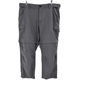 World Wide Sportsman Ultimate Angler Convertible Pants Men's 42x30 Gray Outdoors
